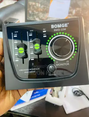 Bomge Mini Audio Interface Sound Card 4 Record Stream Podcas