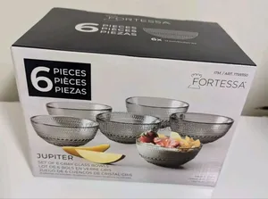 Fortessa Jupiter Glass Bowls Set - 6 Piece