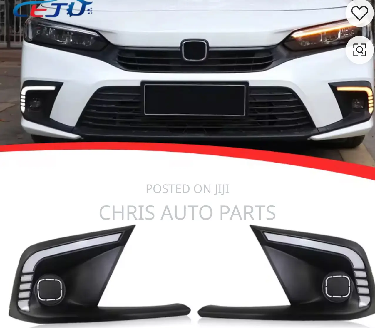 Honda Civic 2023 Led Fog Lights Covers