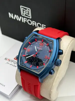 Naviforce Quartz Digital Analog Silicon Strap Men’S Watch