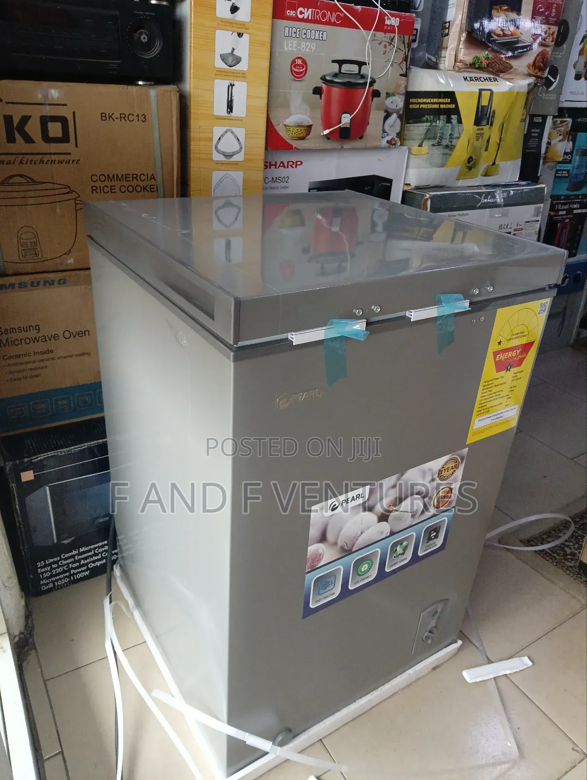 Pearl Glass Top Chest Freezer -Pcf145