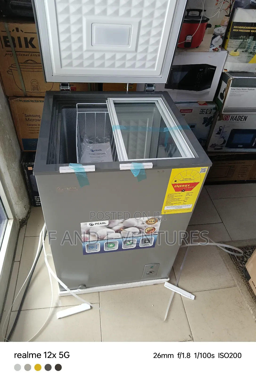 Pearl Glass Top Chest Freezer -Pcf145