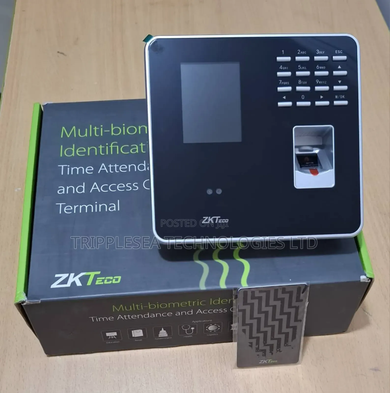 Zkteco Mb20 Time Attendance Terminal+Access Control+Face+Card