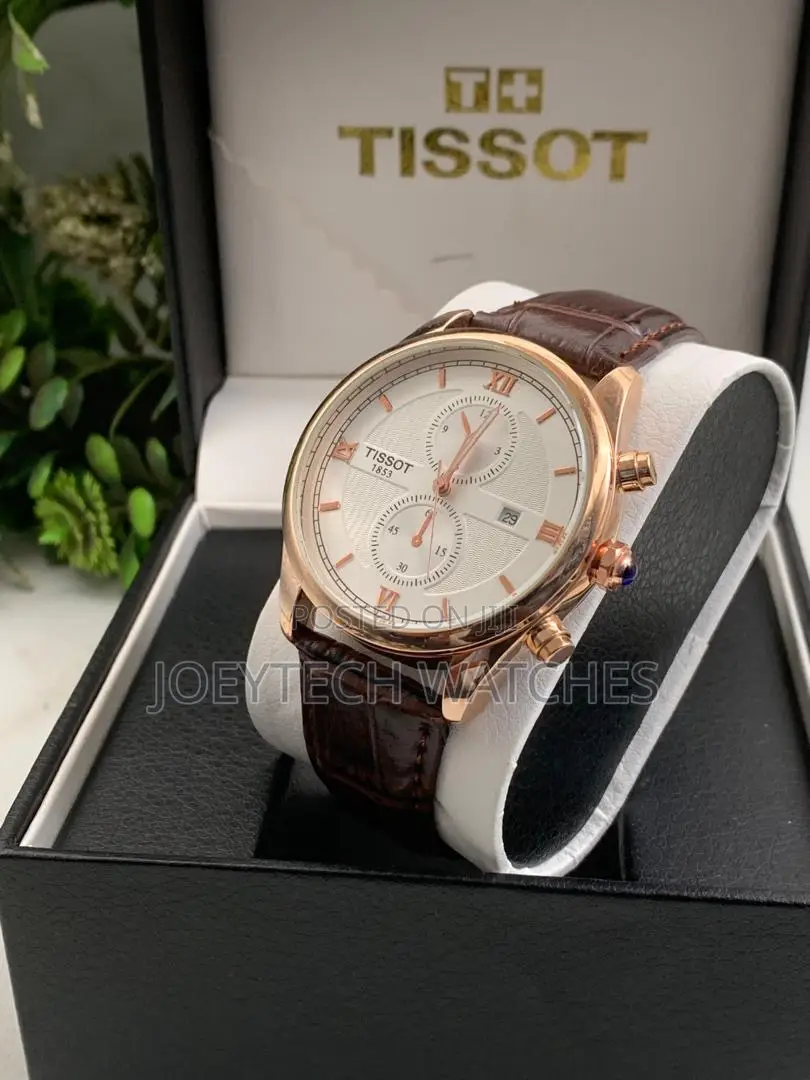 Tissot Brown Genuine Leather Strap Watch