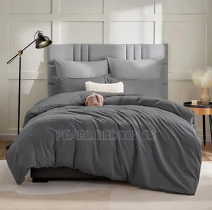 Luxurious Egyptian Cotton 7pcs Plain Color Duvet Set Available
