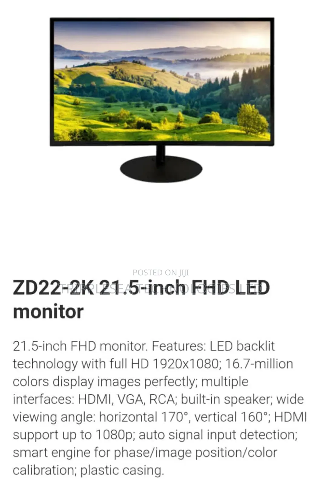 Zkteco Zd22d- 22" Monitor 