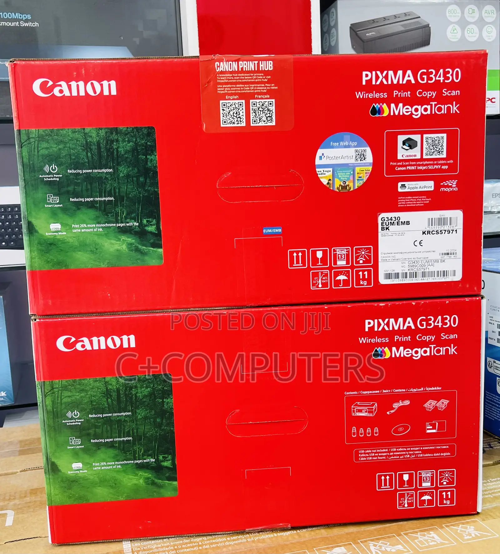 Canon Pixma G3430 Refillable Ink Tank All-in-one Print, Copy, Scan