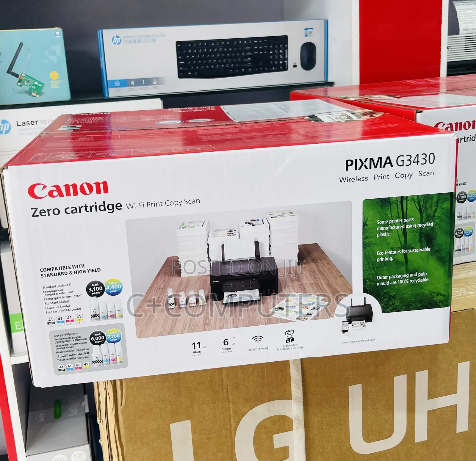 Canon Pixma G3430 Refillable Ink Tank All-in-one Print, Copy, Scan