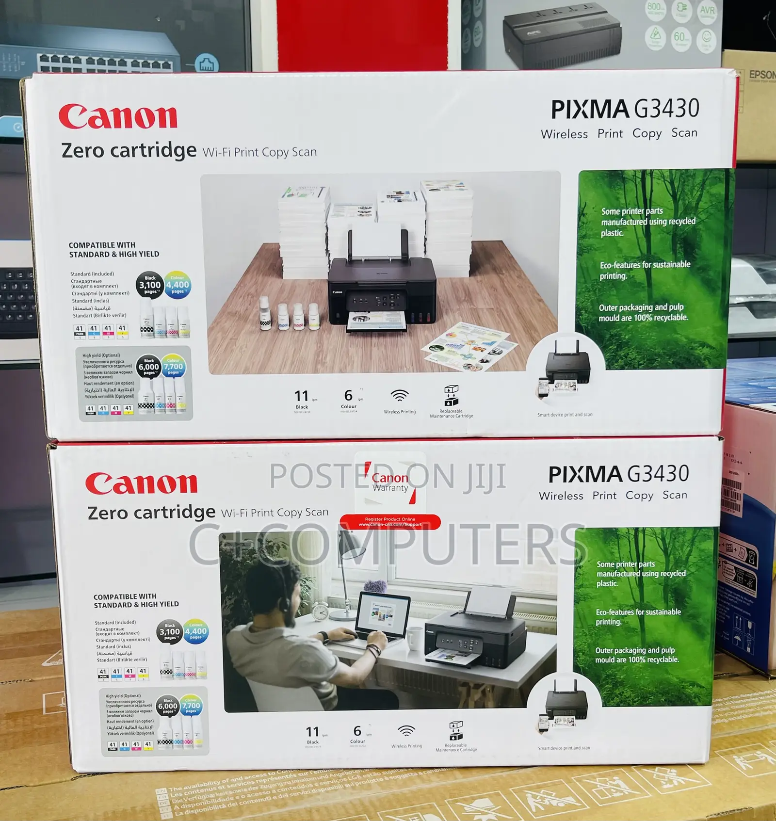 Canon Pixma G3430 Refillable Ink Tank All-in-one Print, Copy, Scan