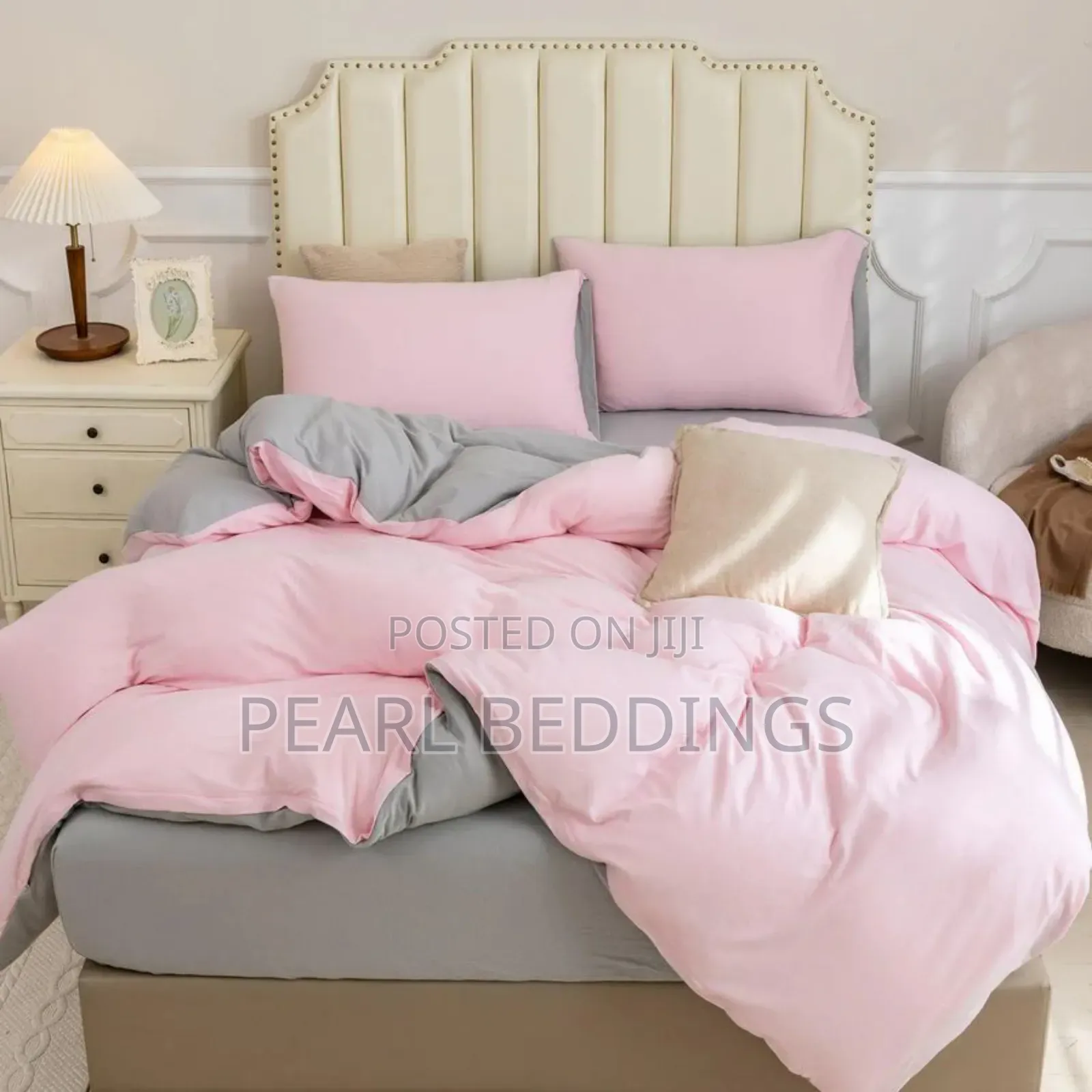 Reversible Luxurious 100% Cotton Plain Color 7pcs Duvet Set Available