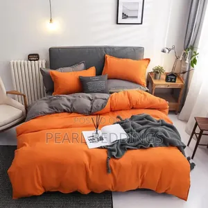 Reversible Luxurious 100% Cotton Plain Color 7pcs Duvet Set Available