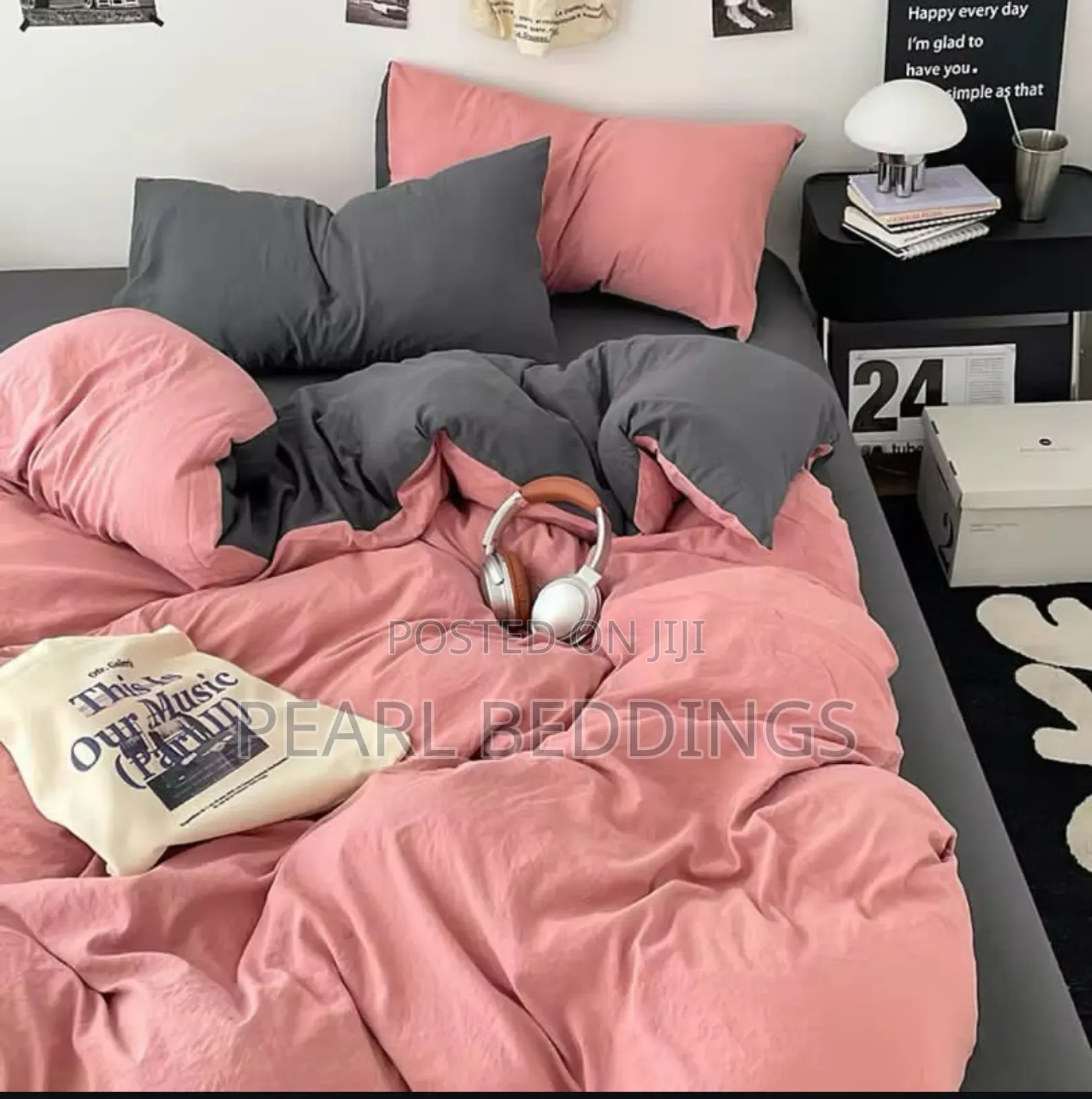 Reversible Luxurious 100% Cotton Plain Color 7pcs Duvet Set Available