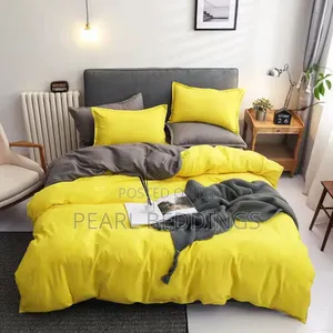 Reversible Luxurious 100% Cotton Plain Color 7pcs Duvet Set Available