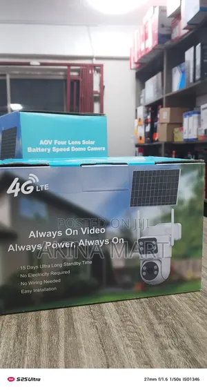4g Dual Lens Solar Camera With Battery Aov