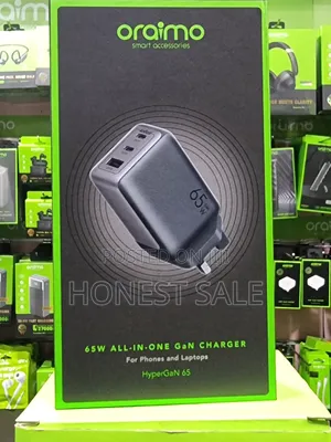 Oraimo Hypergan 65 65w Gan Wall Charger Kit With 100w Cc Cable