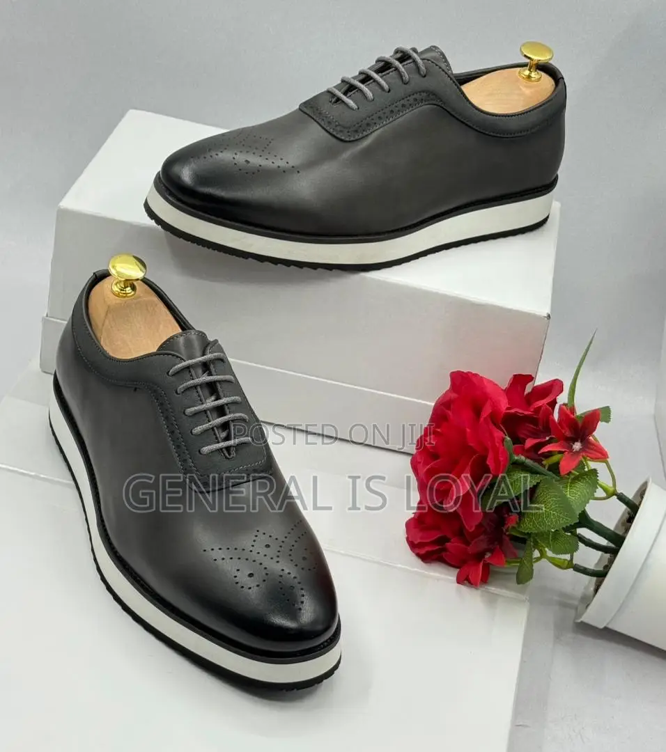 Berluti Dark Ash Leather Men Easywear Shoe