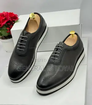 Berluti Dark Ash Leather Men Easywear Shoe