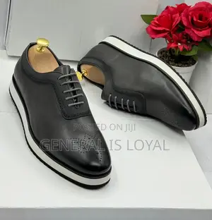 Berluti Dark Ash Leather Men Easywear Shoe
