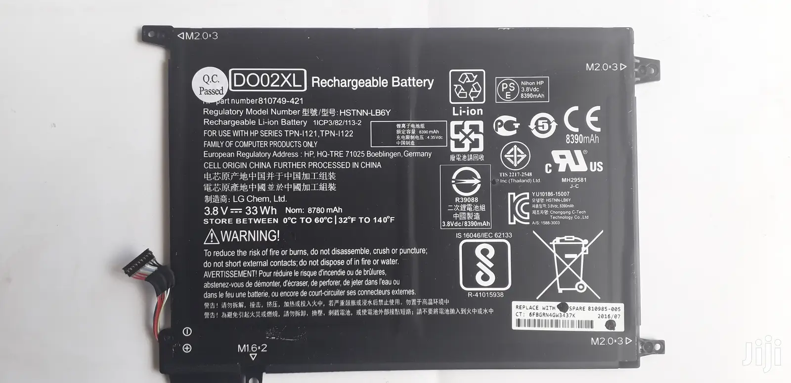 Original Hp Do02xl Battery for Pavilion X2 210 G1