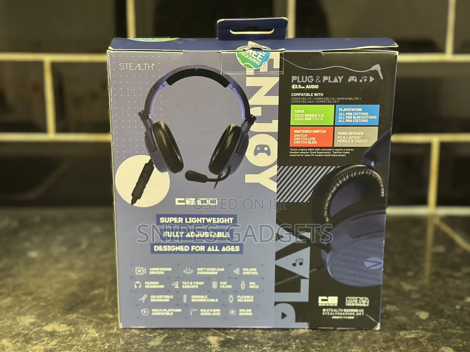 Stealth C6-100 Blue Gaming Headset Ps4/Ps5, Xbox, Nintendo Switch, Pc