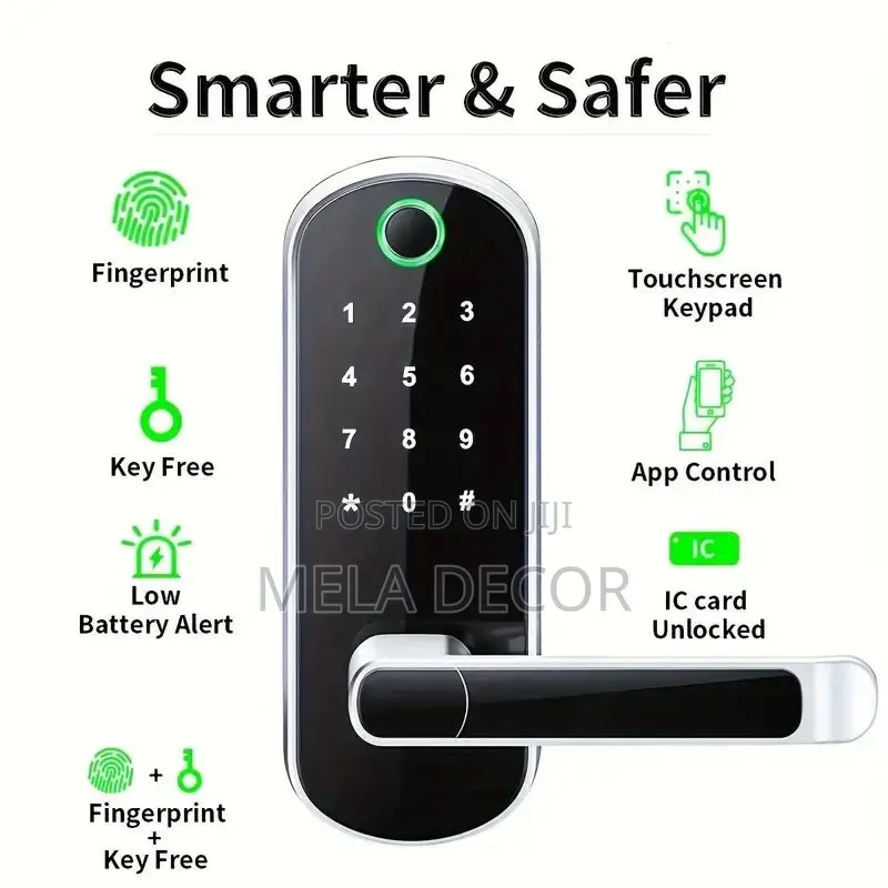 High Quality Smart And Safe Door Lock (Free Installation)