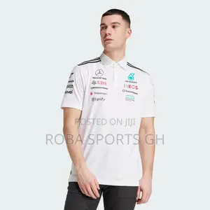 2025 Mercedes Amg Petronas Adidas F1 Team Polo - White