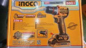 Ingco Cordless Brushless Compact Drill - Battery Charger 55nm 20v