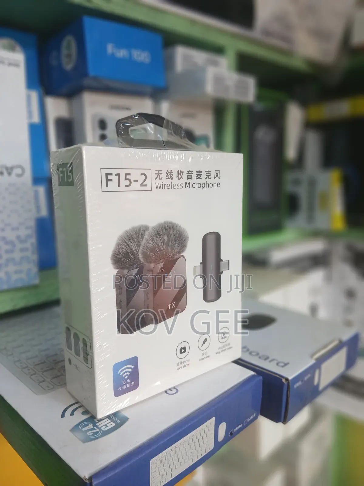 Microphone 2in1 Wireless Lavalier F15-2 Usb Type C + I Phone