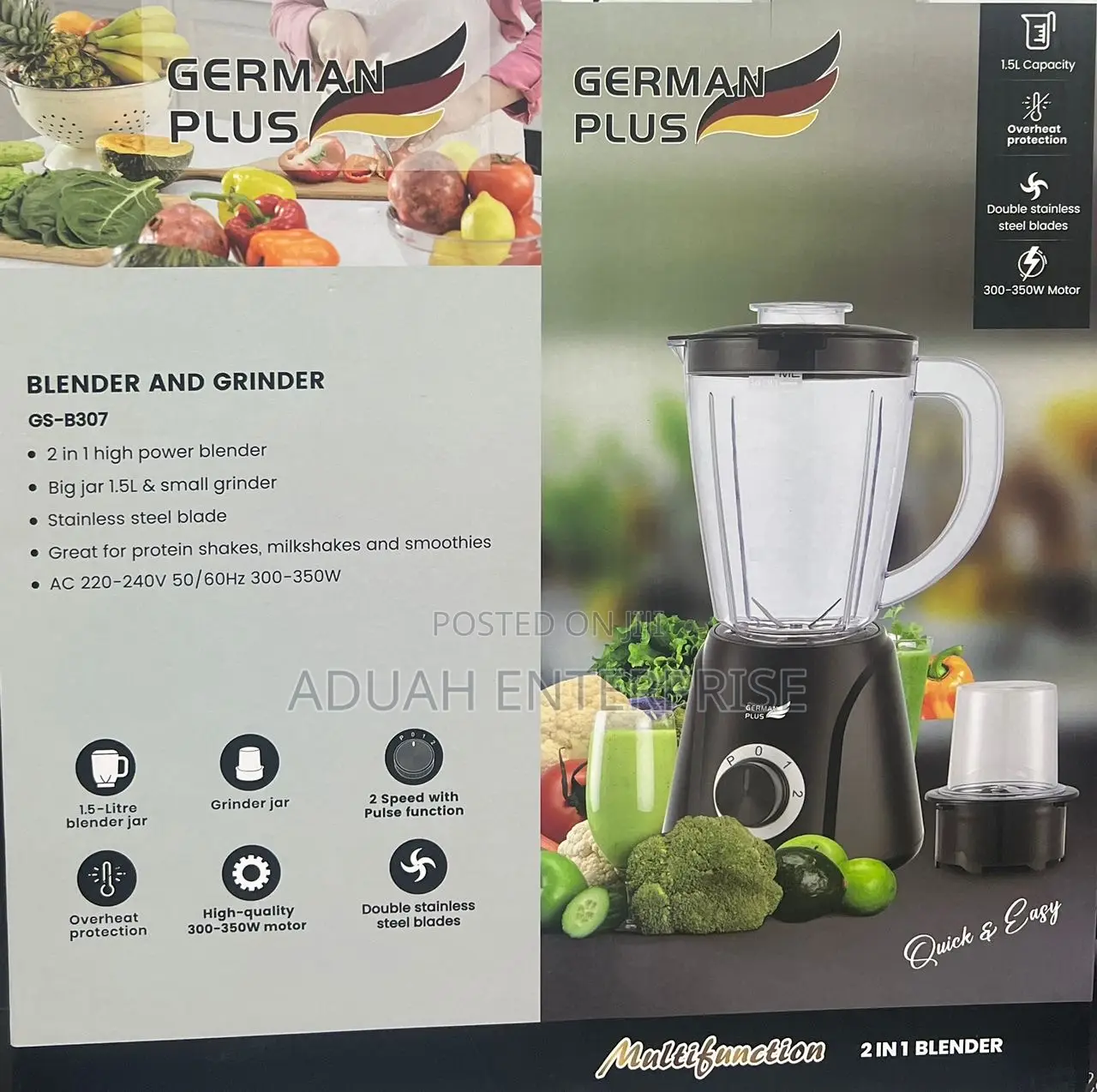 German Plus Blender 2in 1