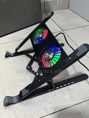 Folding Laptop Stand With Radiator RGB Fan