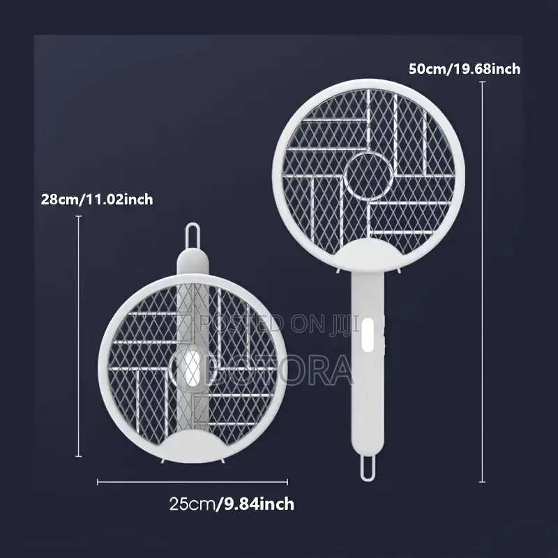 3-in-1 Foldable Electric Mosquito Swatter
