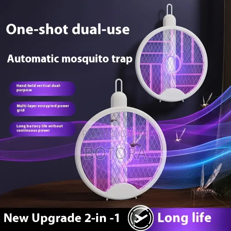 3-in-1 Foldable Electric Mosquito Swatter
