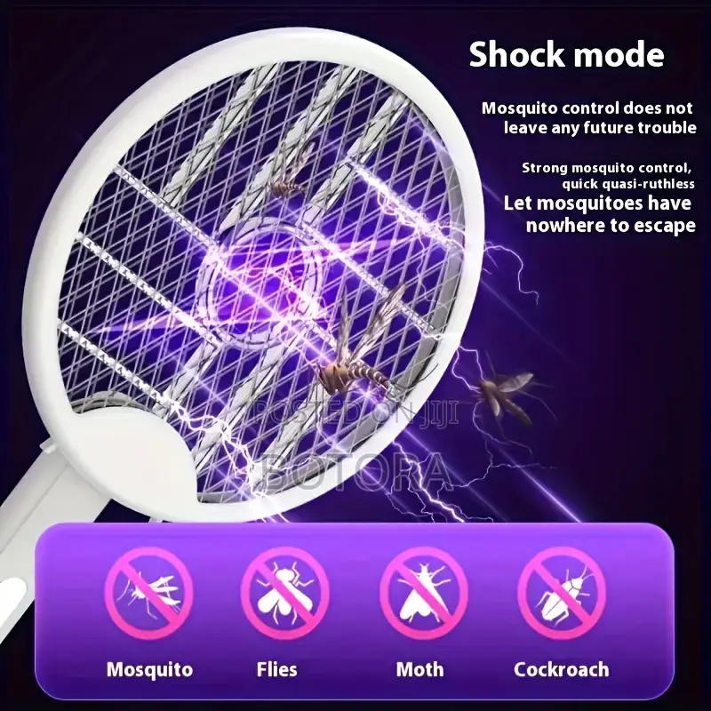 3-in-1 Foldable Electric Mosquito Swatter
