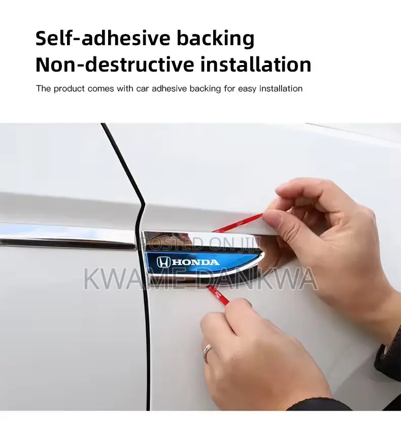 2 Pcs Metal Car Fender Decoration Stickers With Car Model Logo.