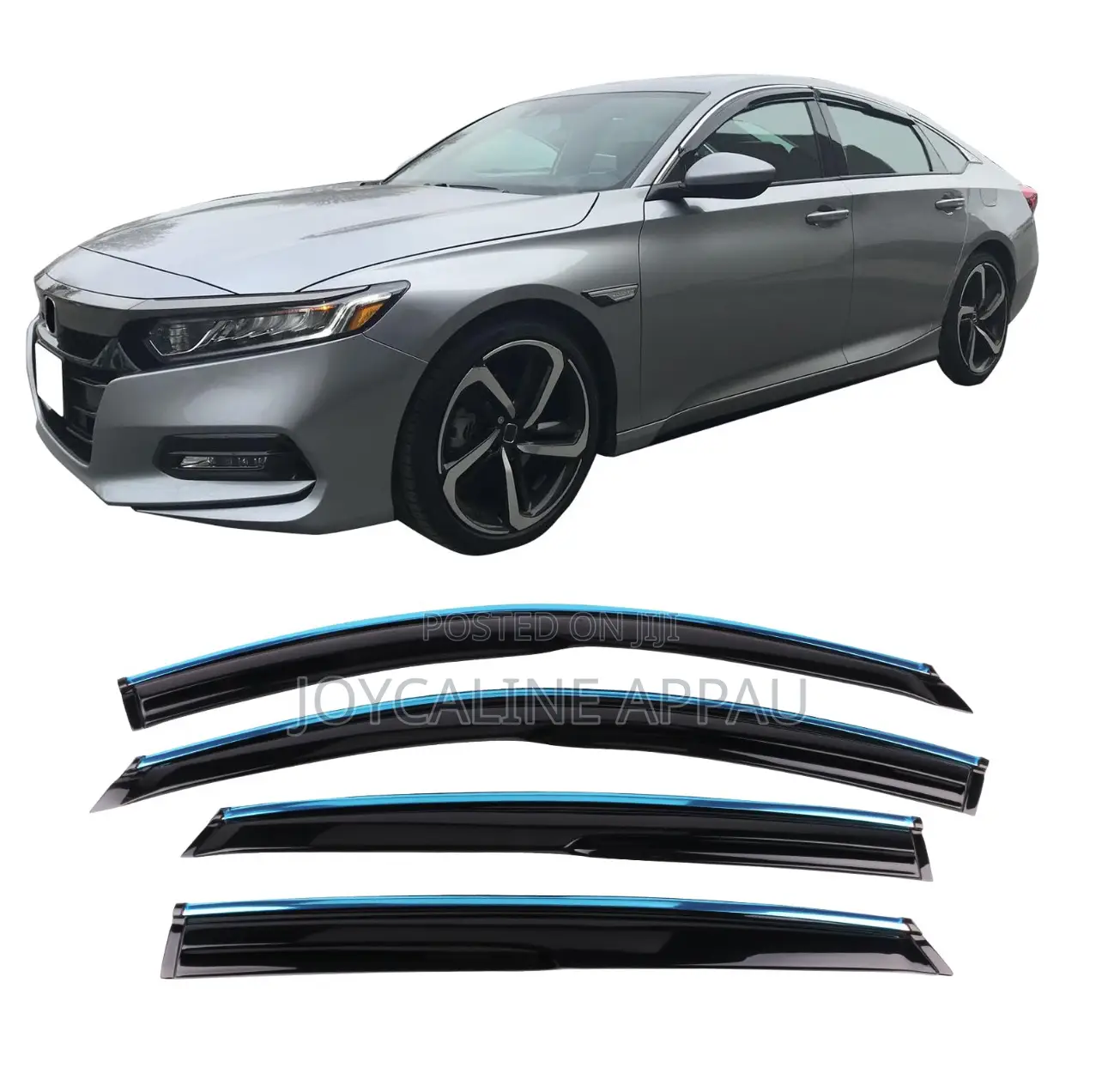 Honda Accord 2018 to 2022 Window Door Visor/Guard Chrome