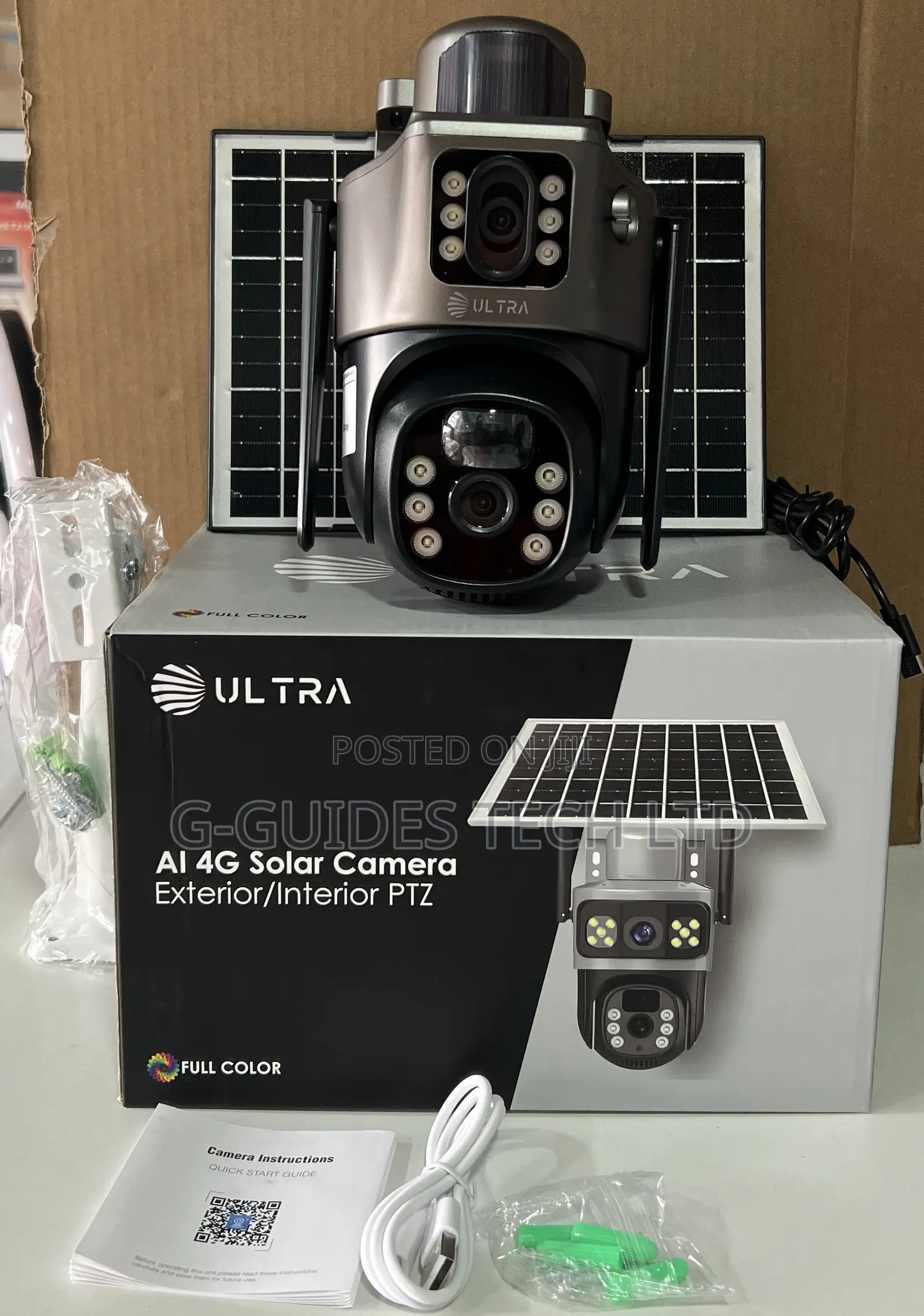 Ultra Ai 4g Solar PTZ Camera Dual-Lens Full Color 6mp