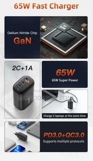 Essager 65w Gan Usb Type C Charger For Laptop Pps
45w 25w Fast Chargr
