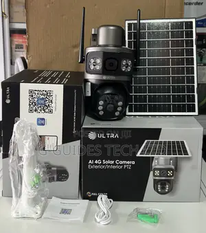 Ultra Ai Dual-Lens Wifi Solar Camera 6mp, Ultra Wi-Fi Solar PTZ Camera