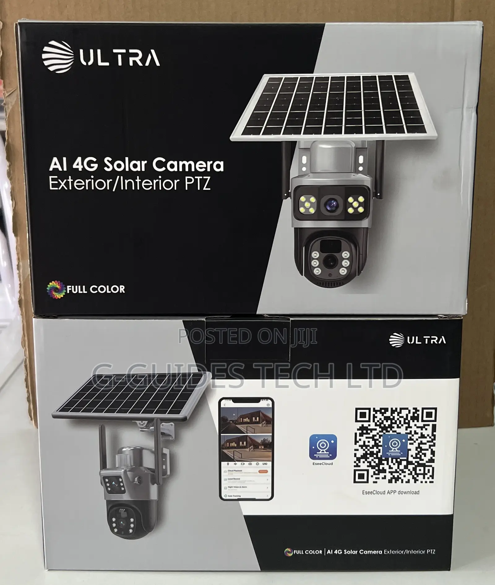 Ultra Ai Dual-Lens Wifi Solar Camera 6mp, Ultra Wi-Fi Solar PTZ Camera