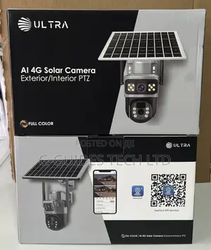Ultra Ai Dual-Lens Wifi Solar Camera 6mp, Ultra Wi-Fi Solar PTZ Camera