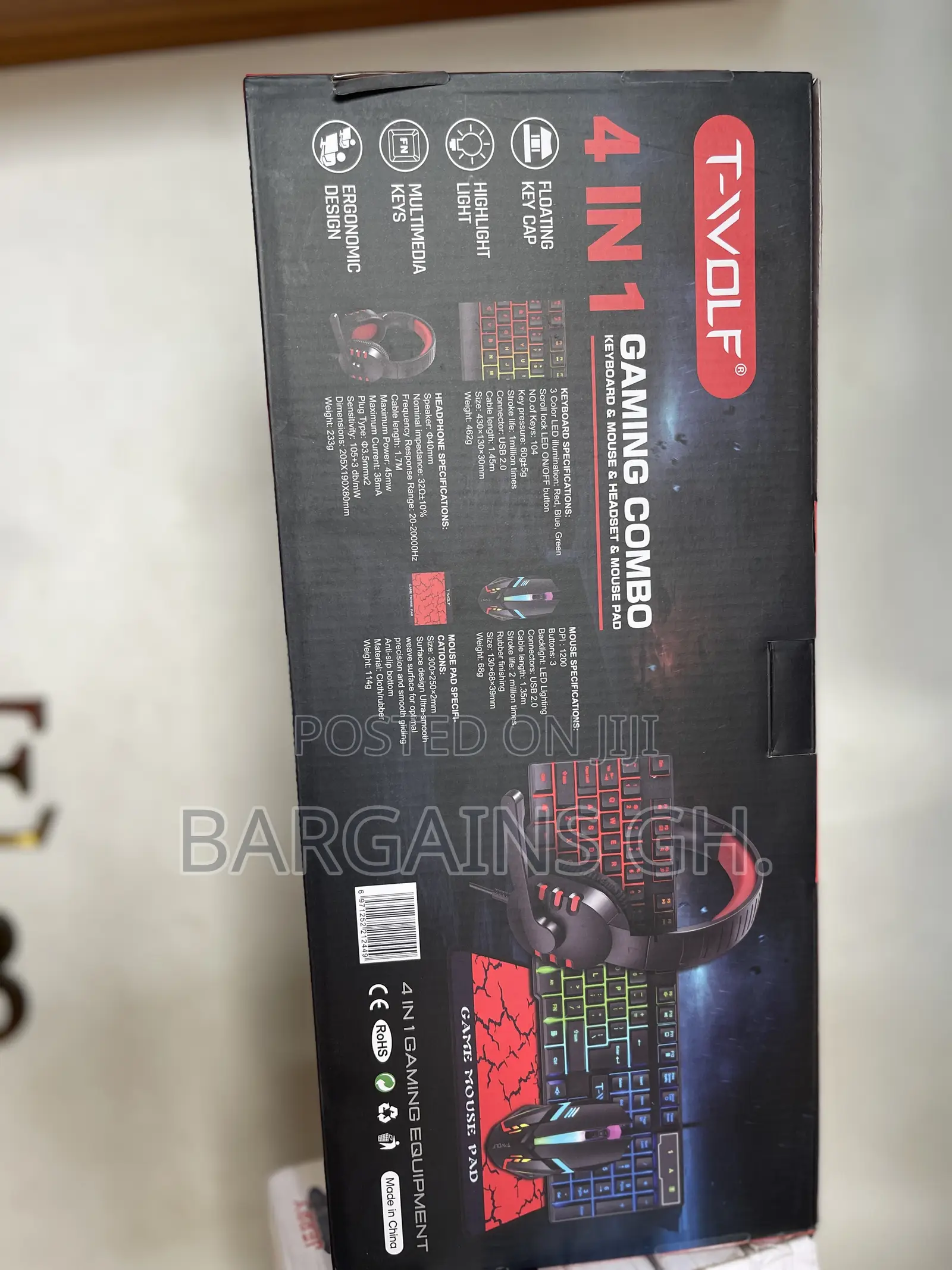 T-Wolf 4 in 1 Gaming Combo