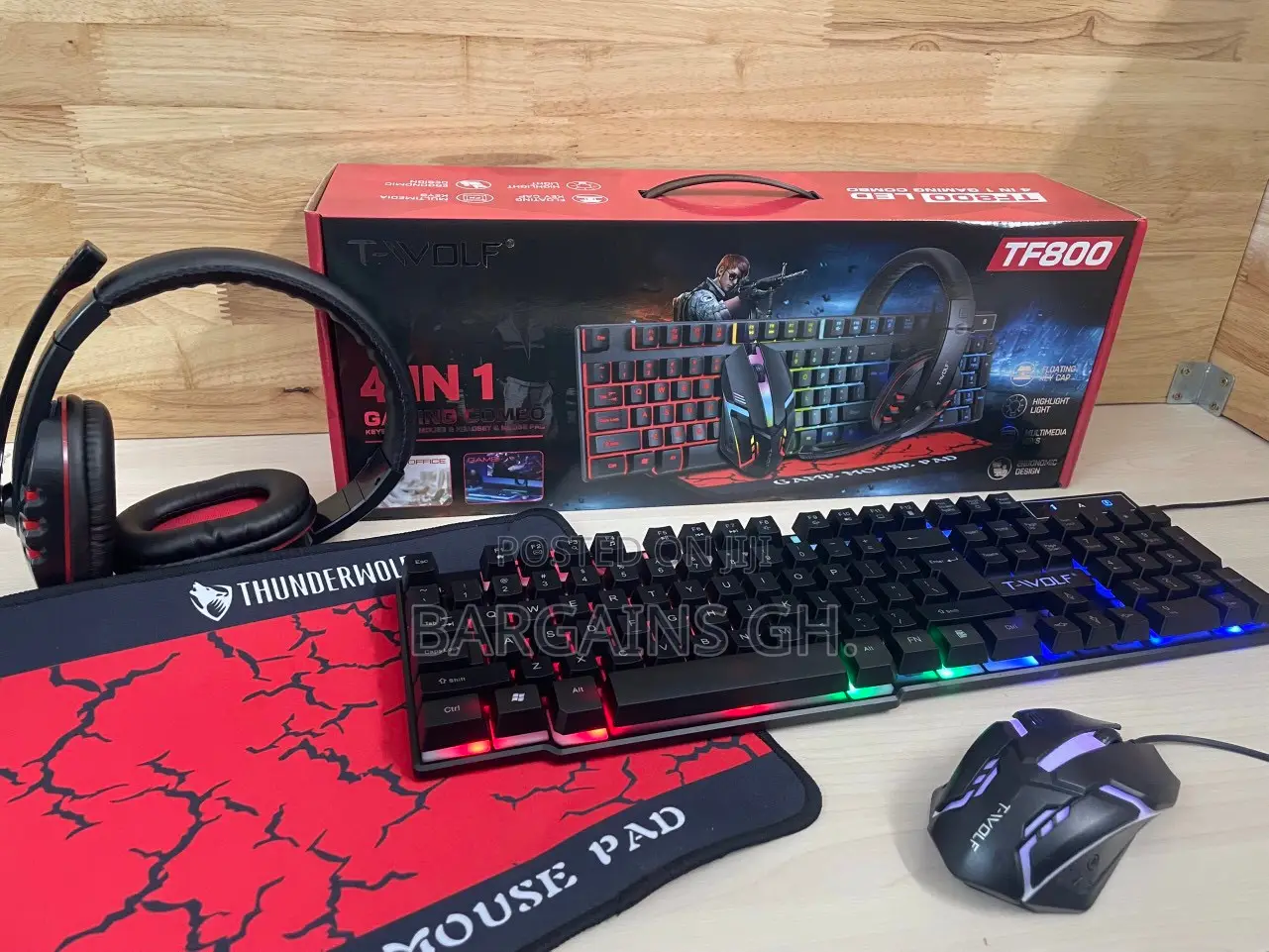 T-Wolf 4 in 1 Gaming Combo