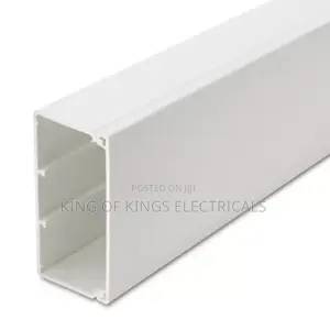 75x100mm(Big) PVC Trunking Cable Management Duct – White