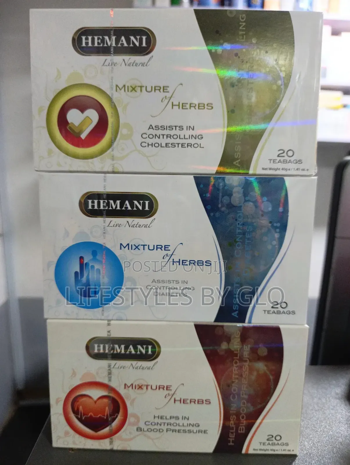 Hemani Cholesterol, Blood Pressure & Diabetics Tea