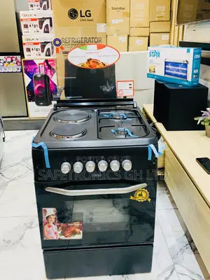 Oven Rotisserie Grill Black Gas Electric Cooker 60/60 2-2