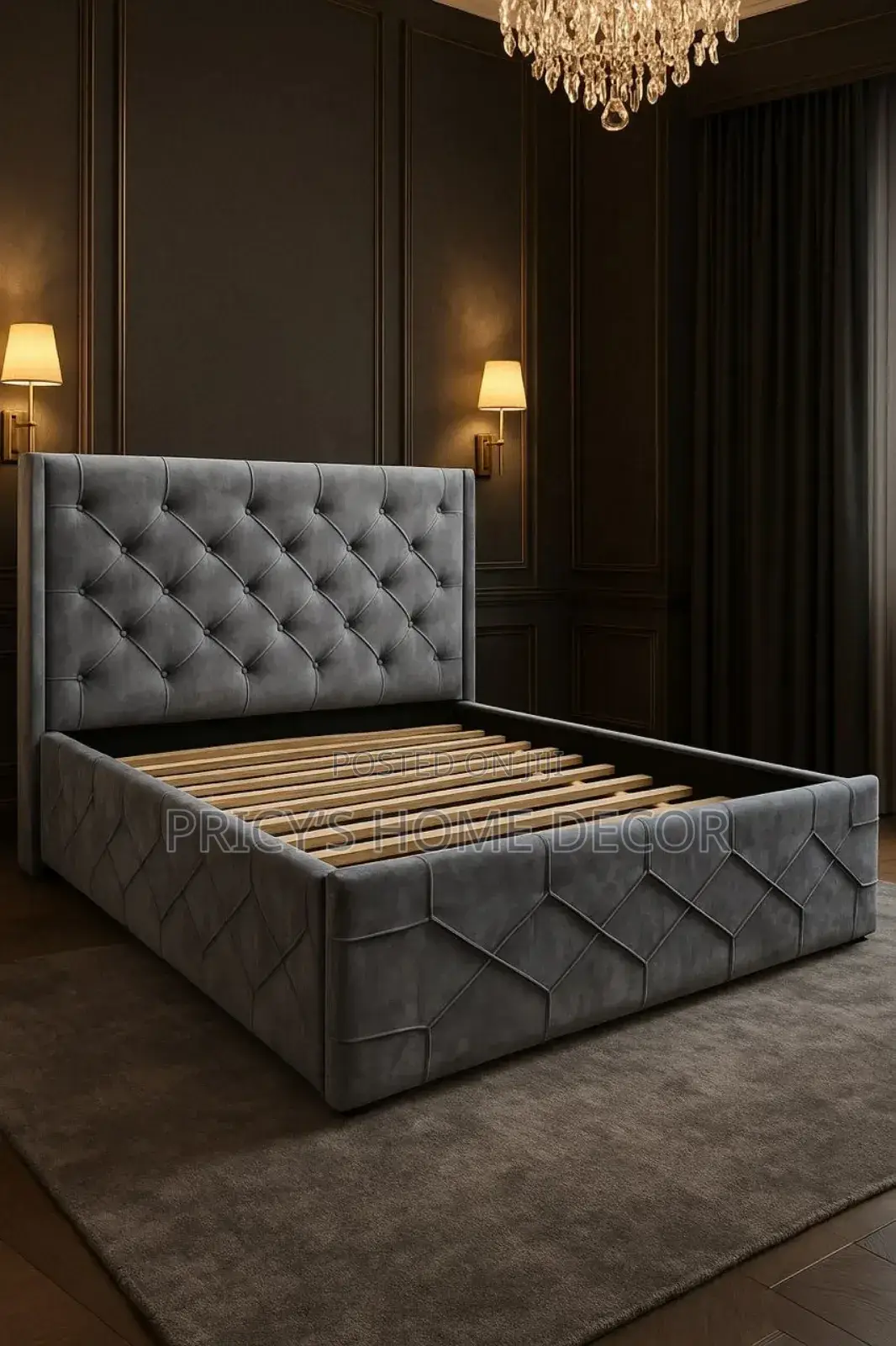 Modern Double Bedframe Available in Different Colors