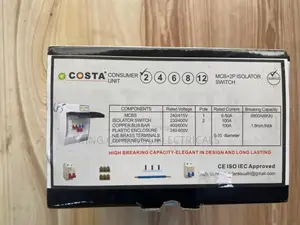 Costa Plastic Distribution Box – 2 Way (Ct002)