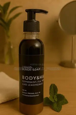 Raw Organic Liquid Black Soap