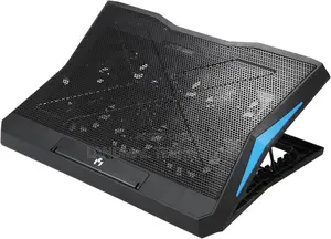 17" Foldable Laptop Cooler 6-Fan Stand Low Noise 6-Level