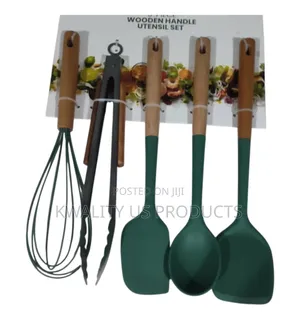 Phantom Chef Wooden Handle Utensil Set - 5 Piece